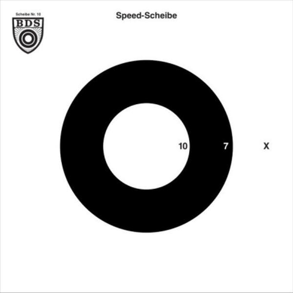 BDS 25 m Speed target with two scoring zones